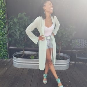 Sheer Belted Cover Up